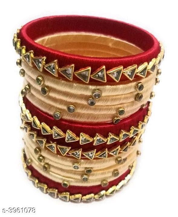 Silk thred bangles  uploaded by business on 8/24/2020