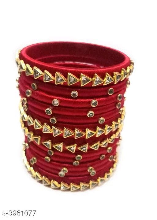 Silk thred bangles  uploaded by Abha's creation's  on 8/24/2020