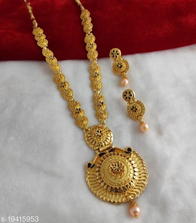 Gold plated neckles set uploaded by Priya collection on 7/24/2021