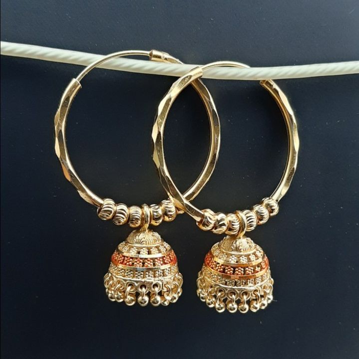 Rk Gold Jhumka Bali uploaded by Rajesh Fancy Jewellery on 7/24/2021
