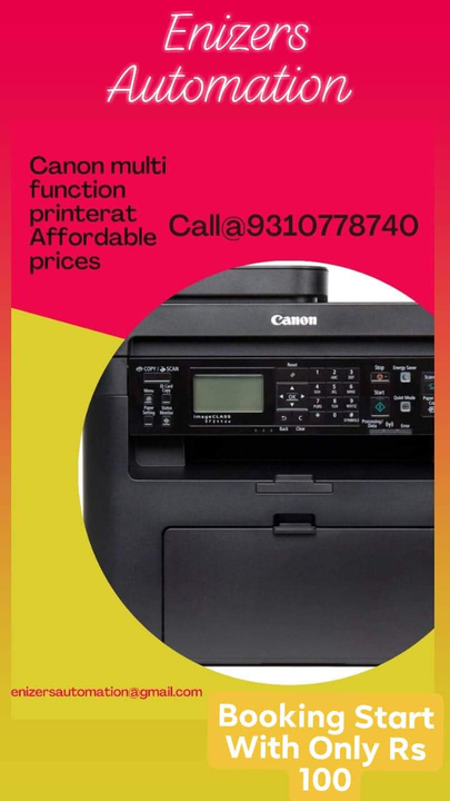 Canon Multifunction Printers uploaded by Enizers Automation Solutions Pvt Lt on 7/24/2021