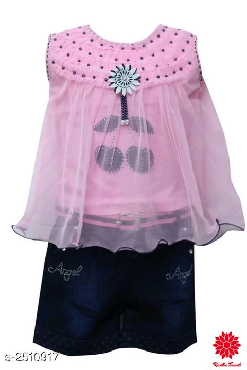  Fabulous Kid's Girl's Clothing Set
Fabric: Top - Hosiery Cotton  Bottom - Denim uploaded by business on 7/25/2021