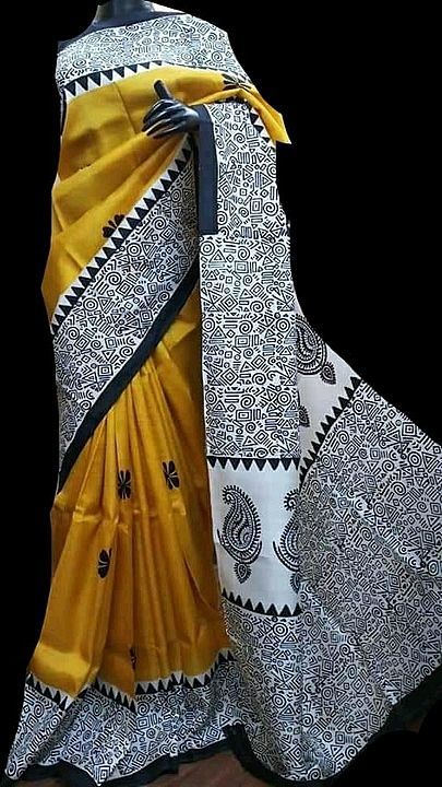 🌷Mursidabad Silk Saree..

🌷With blouse piece.. uploaded by business on 8/25/2020