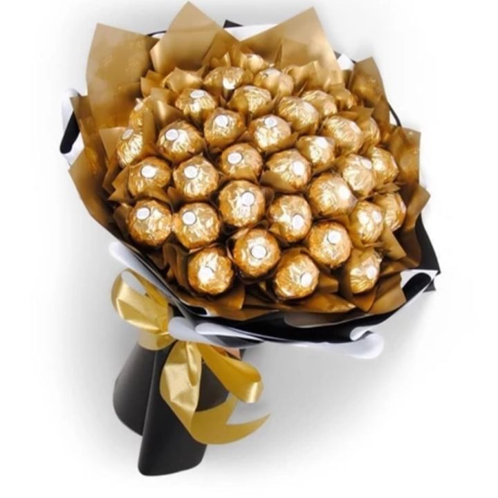 Chocolate bouquet uploaded by Handmade products on 7/25/2021