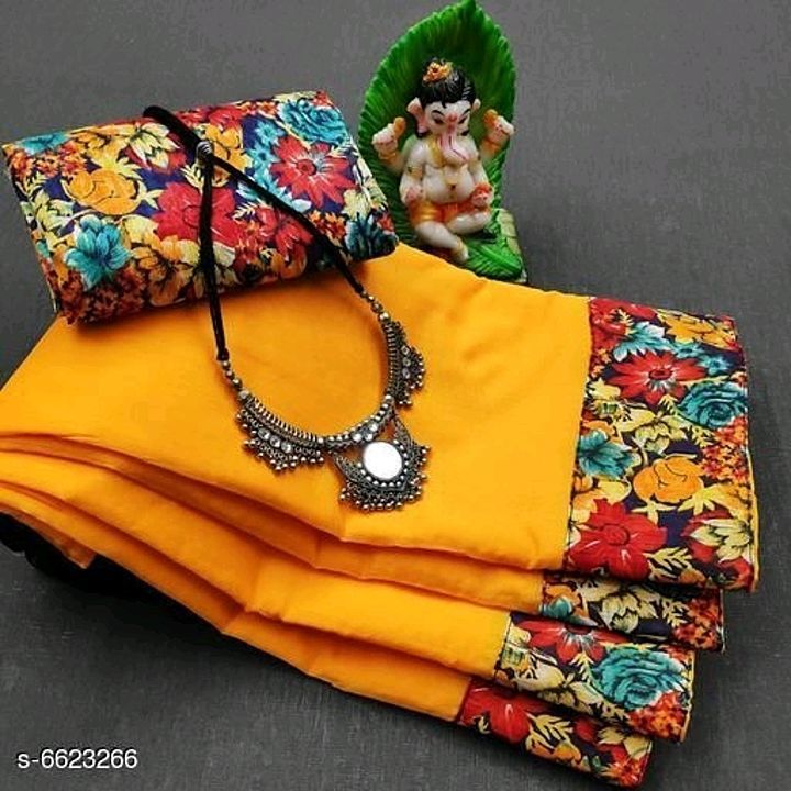 Trendy Drishya Sarees

Saree Fabric: Chanderi Cotton
Blouse: Separate Blouse Piece
Blouse Fabric: Ch uploaded by business on 8/25/2020