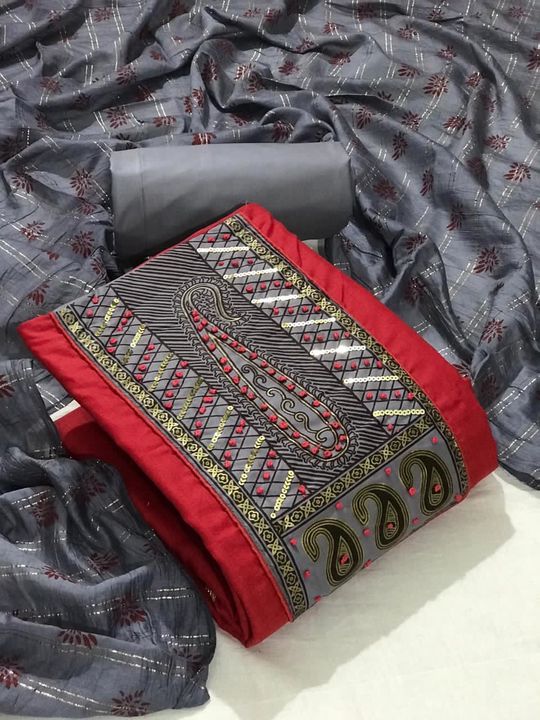 Post image MAA Enterprise

⚡*Exclusive Dress Material Suit  For Women*⚡

🔝▪ Top Fabrics:- *slub cotton khatli work  with mirror work*🔝

💃▪  *Bottom Fabrics:-heavy cotton* 💃


▪ 🎀*Dupatta:fancy cotton lining Jari With Print*🎀

 
*️⃣ Rate🆕: Rs /-5️⃣5️⃣0️⃣
#️⃣*Shipping charges extra*#️⃣

👉LIMITED STOCK ONLY👍

💯✔Best Quality 💯
💥✔Ready Stock💥