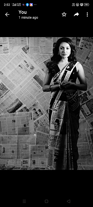 New cottan sarees ( news paper pattern) uploaded by business on 8/25/2020