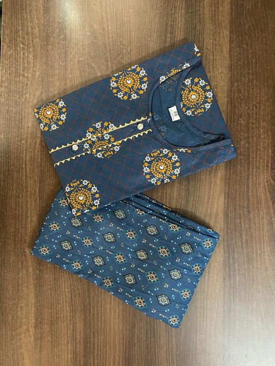 Cotton and rayon plazo set uploaded by business on 7/25/2021