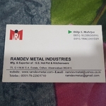 Business logo of Ramdev metal industries