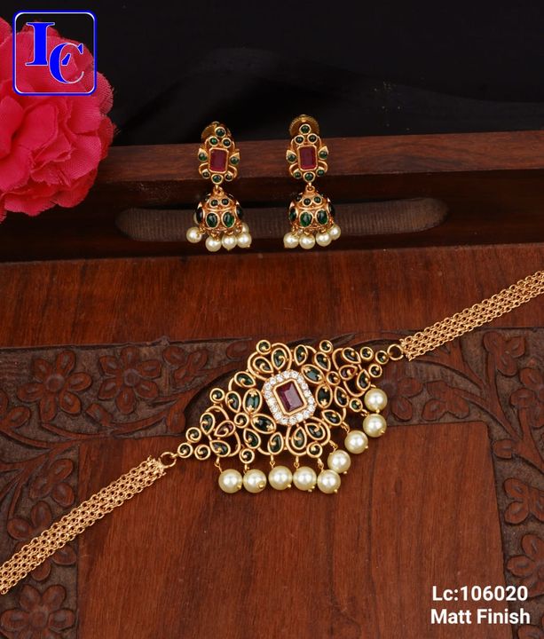Choker set uploaded by Bhramaramba Collections on 7/25/2021