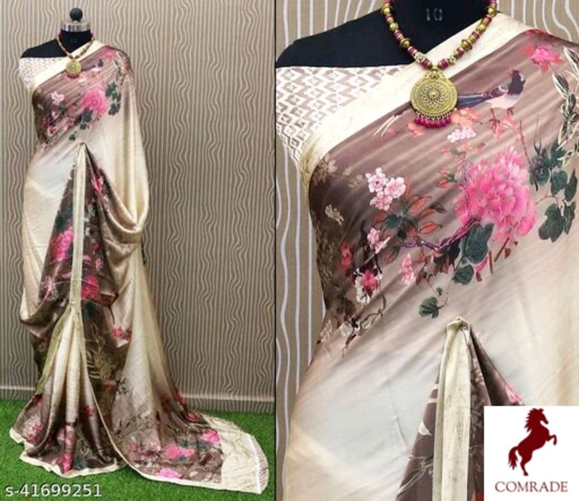 Post image We have well qualified and different types of sarees materials with free delivery and cash on delivery available
