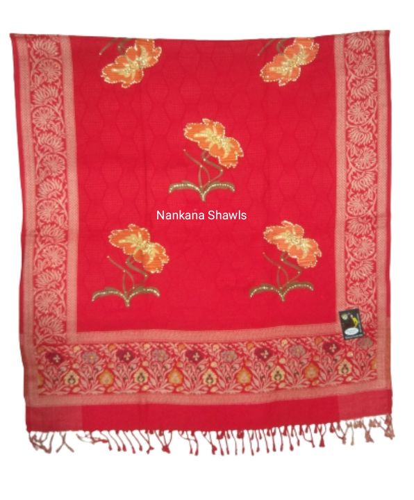 Kashmiri Embroidery shawls with stone work  uploaded by NANKANA SHAWLS on 7/26/2021