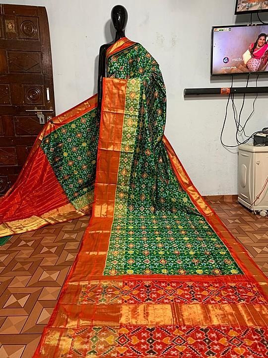 Pochampally Handloom ikkat pure silk sarees. uploaded by Isha Handlooms on 8/25/2020