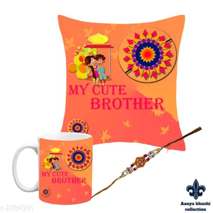 Mug and cushion cover with rakhi special  uploaded by business on 7/26/2021
