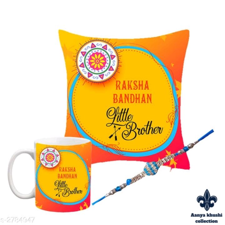 Mug and cushion cover with rakhi special  uploaded by Aanya khushi collection on 7/26/2021