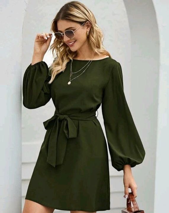 Stylish green dress uploaded by business on 7/26/2021