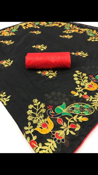 Black peacock saree  uploaded by business on 7/26/2021