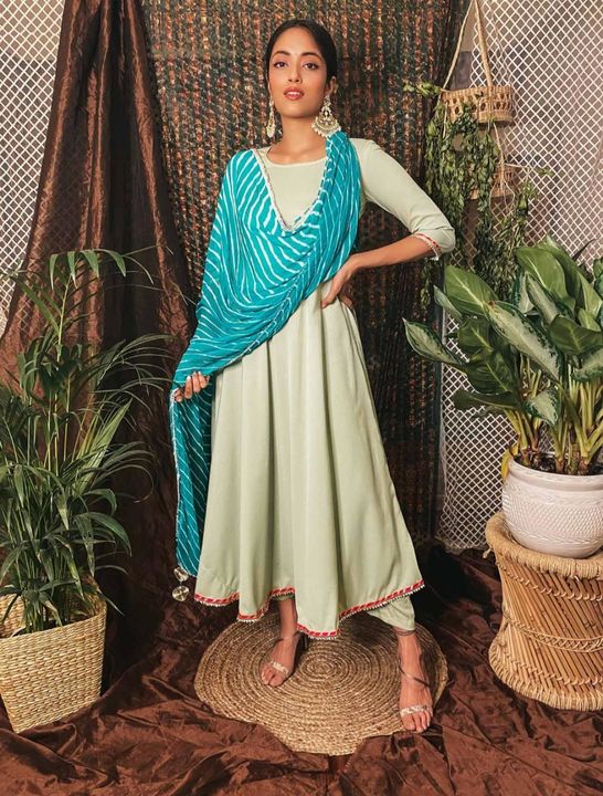 Long kurti,pant with duppta uploaded by business on 7/27/2021