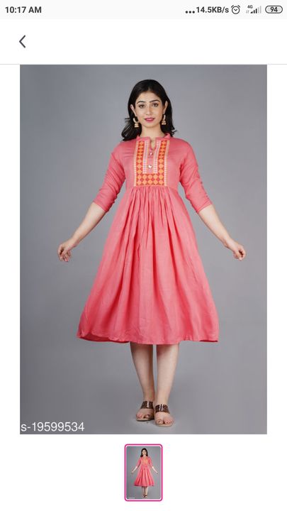 New latest embroidery kurti uploaded by business on 7/27/2021