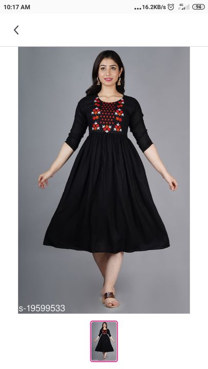 New latest kurti embroidery uploaded by business on 7/27/2021