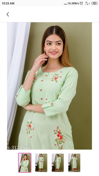 Embroidery kurti uploaded by business on 7/27/2021