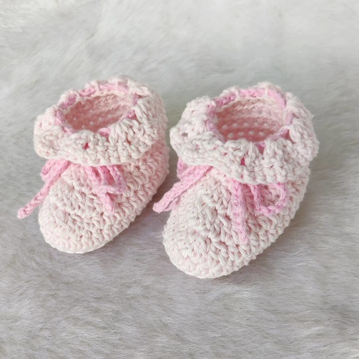 Baby booties (Size- 0-3months) uploaded by Knits and Knots By Juhi on 7/27/2021