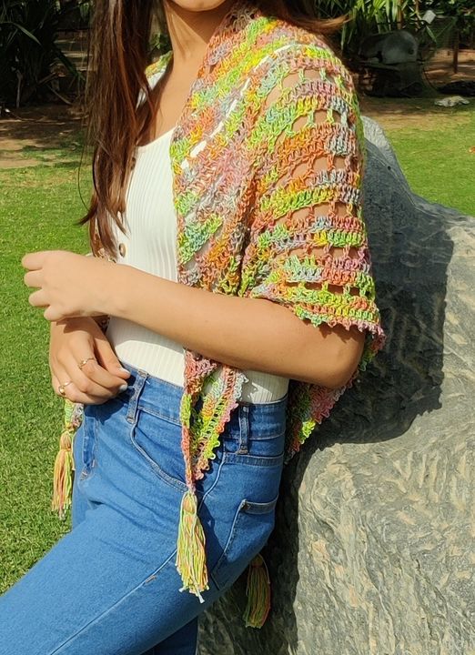 Crochet Summer Shawl uploaded by Knits and Knots By Juhi on 7/27/2021