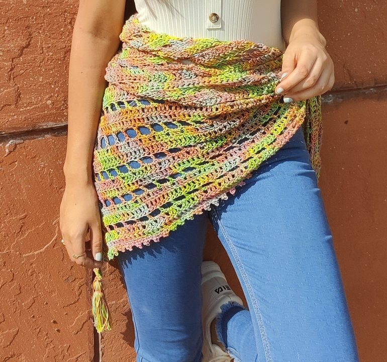 Crochet Summer Shawl uploaded by Knits and Knots By Juhi on 7/27/2021