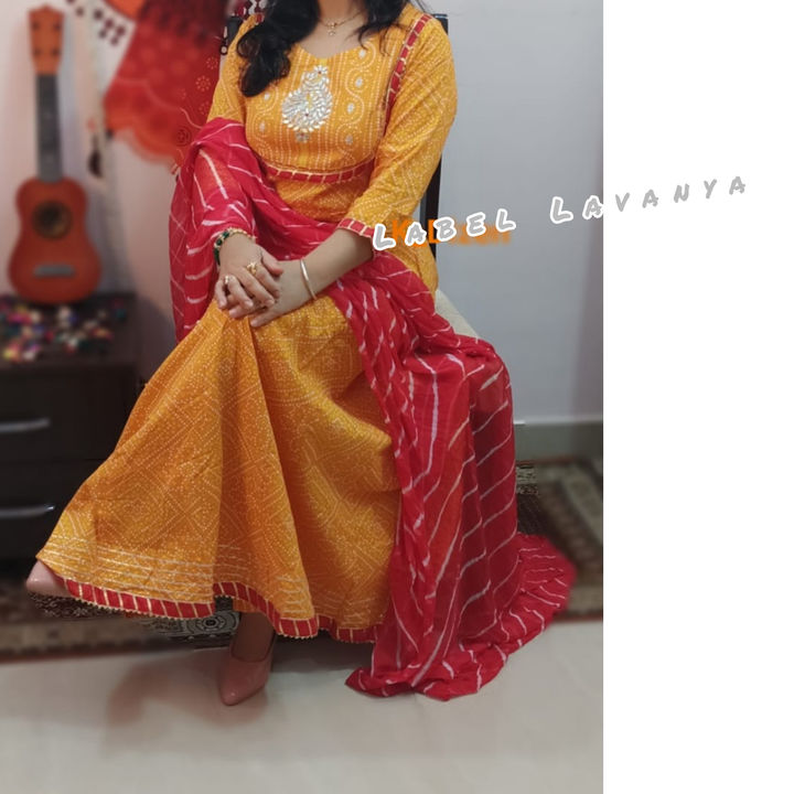 Chunri salwar suit uploaded by Label lavanya on 7/27/2021