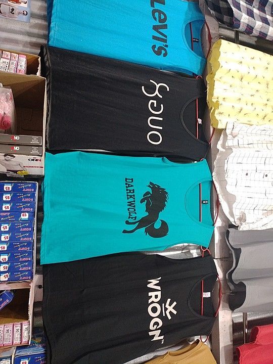 Sleeveless t-shirts uploaded by Rajiv store on 8/25/2020
