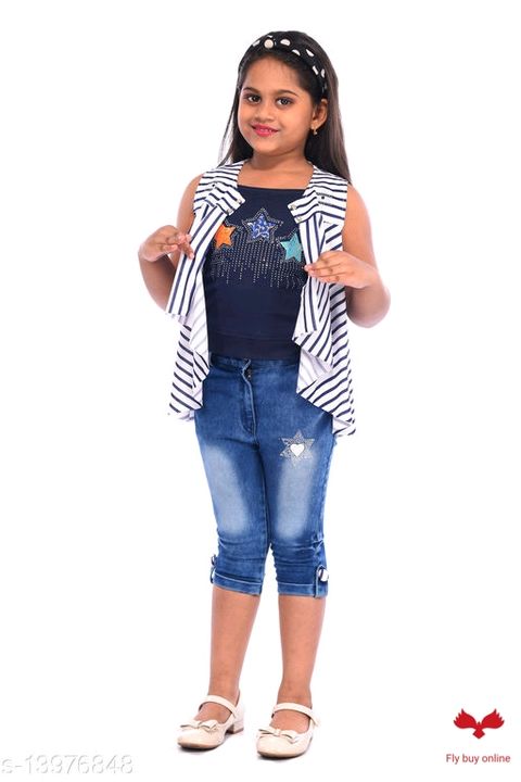 Baby girl capry dress uploaded by Fly buy online on 7/27/2021