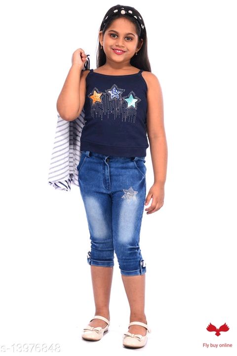 Baby girl capry dress uploaded by Fly buy online on 7/27/2021