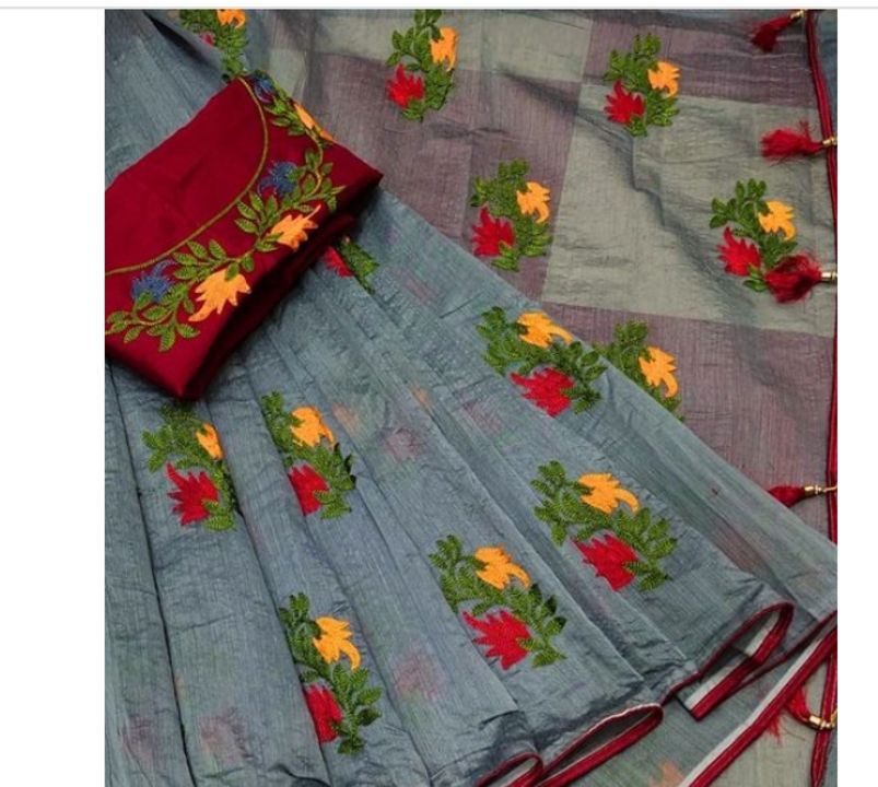 Adrika chanderi cotton saree uploaded by business on 7/27/2021