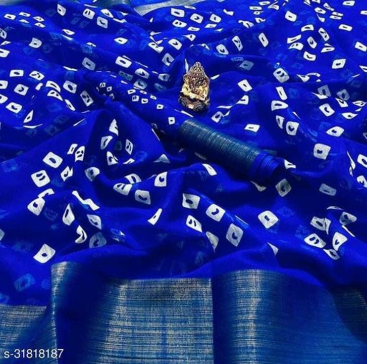 Bandhani sarees uploaded by business on 7/28/2021