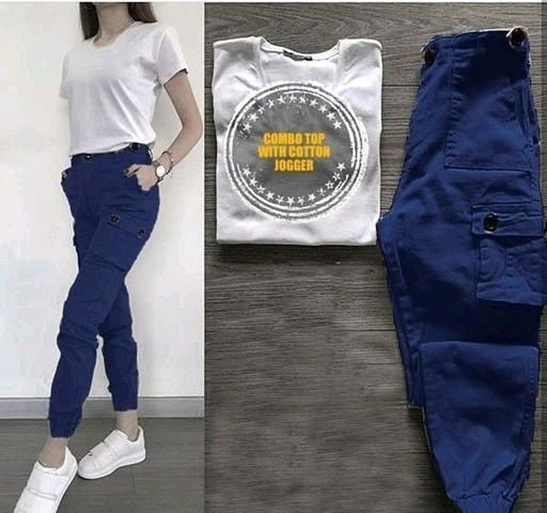 Cotton Joggers and tshirt  uploaded by Fashion buffet on 8/25/2020