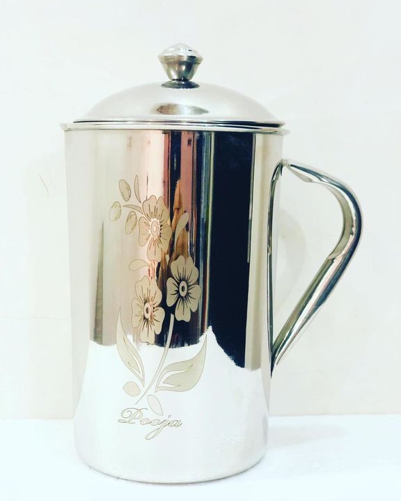 Stainless steel jug with cover. uploaded by business on 7/28/2021