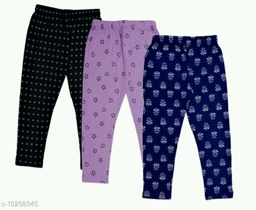 KAVYA Girls Cotton Printed 3/4th Leggings Pants Capri (Pack of 4)
Fabric: Cotton
Pattern: Printed
Mu uploaded by ShopingBazar on 7/28/2021