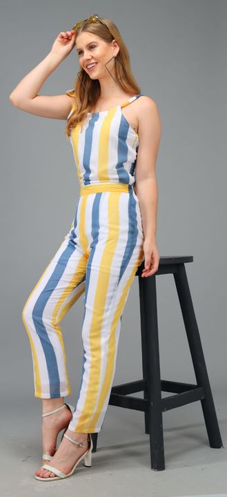 Stripe jumpsuits uploaded by business on 7/28/2021