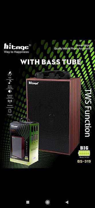 TWS speaker hitage wida baas tube  BS-319 uploaded by Mobile accessories  on 8/26/2020
