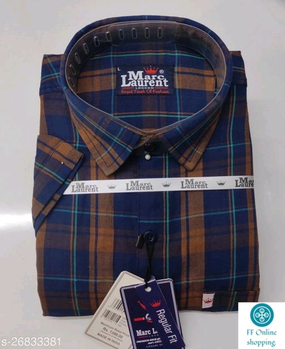 Half Sleeves, Trendy Cotton check shirt uploaded by business on 7/28/2021