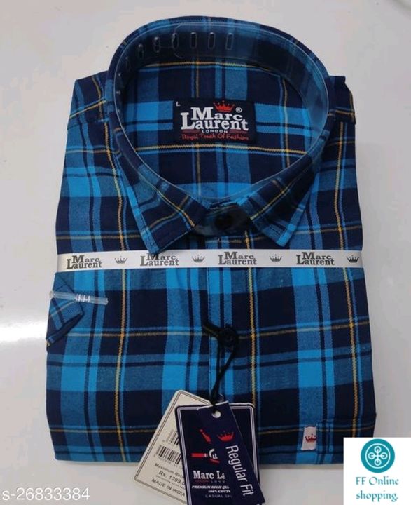 Half Sleeves, Trendy Cotton check shirt uploaded by business on 7/28/2021