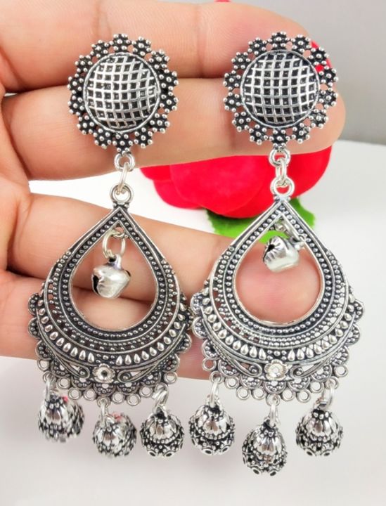 Oxidized Brass  Jhumka Earrings uploaded by business on 7/28/2021