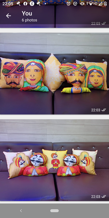 Post image these magnificent variety of traditional themed Cushion covers.❤️❤️❤️❤️❤️❤️❤️
Have you ordered yours yet?
Grab one soon☺️
 Fabric. *PURE JUTE*
*100 percent quality assurance*
Size~ 16*16 Cushion with filled 3 + 2 fillers.
*Size of fillers varies depending on the shape approx 16*16 inch bigger than market size*
The set comes with kit to keep the covers.Shipping at actuals.Check the video to see the work*No need of any type of filler 3+2 fillers already stuffed*Weight. Under 2kg
*Price /-*only
*Fillers are already stuffed So they won't require Cushions*

*BULK QUANTITY SPECIAL DISCOUNT*