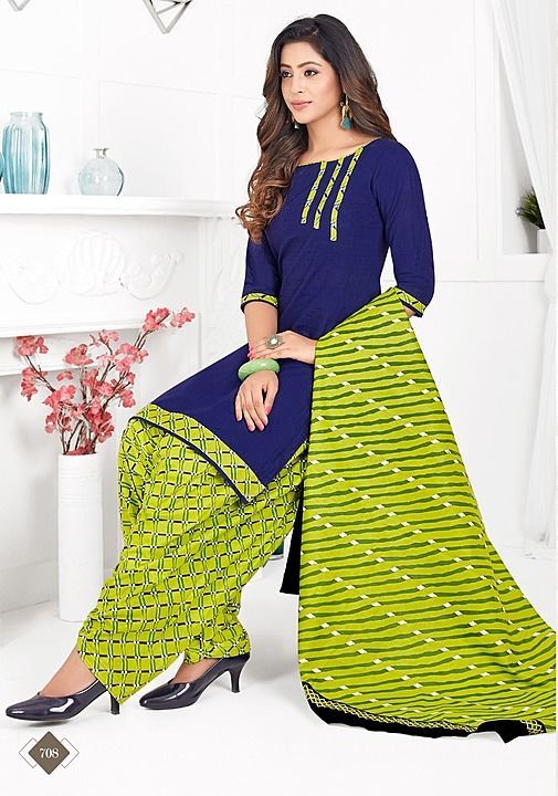 COTTON print suit UNSTICHED  uploaded by Sana collections  on 8/26/2020