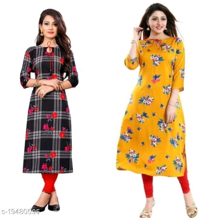 Women Crepe A-line Printed Kurta uploaded by business on 7/29/2021