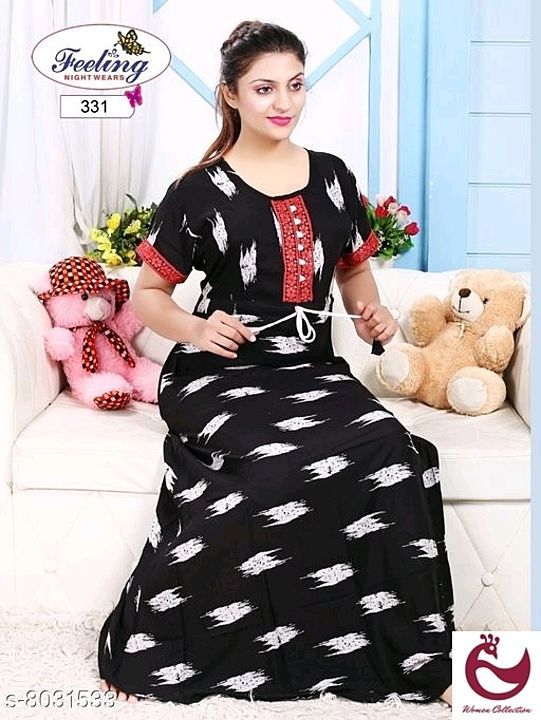 Inaaya Fashionable Women Nightdresses

Fabric: Rayon
Sleeve Length: Short Sleeves
Sizes: 
Free Size uploaded by business on 8/26/2020