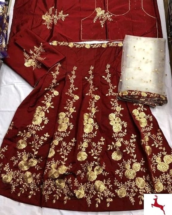 Alok embroidered lehenga uploaded by business on 7/29/2021