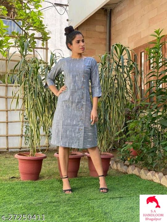 NEW CELLATION 👌🥰👍

 IKKAT COTTON KURTI & FROCK

 uploaded by business on 7/29/2021