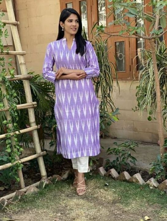 NEW CELLATION 👌🥰👍

 IKKAT COTTON KURTI & FROCK

 uploaded by business on 7/29/2021