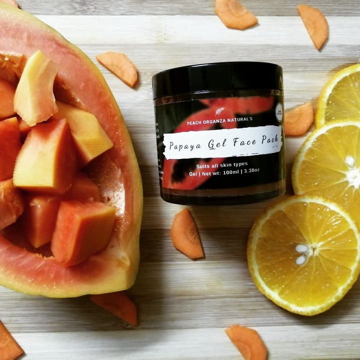 Papaya gel face pack uploaded by Peach organza natural's on 7/29/2021